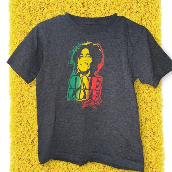 Other - Kids One Love Graphic Tee - Charcoal Gray